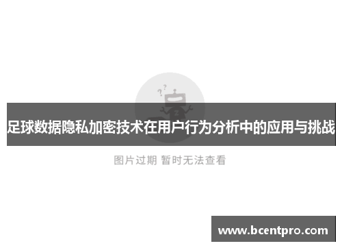 足球数据隐私加密技术在用户行为分析中的应用与挑战